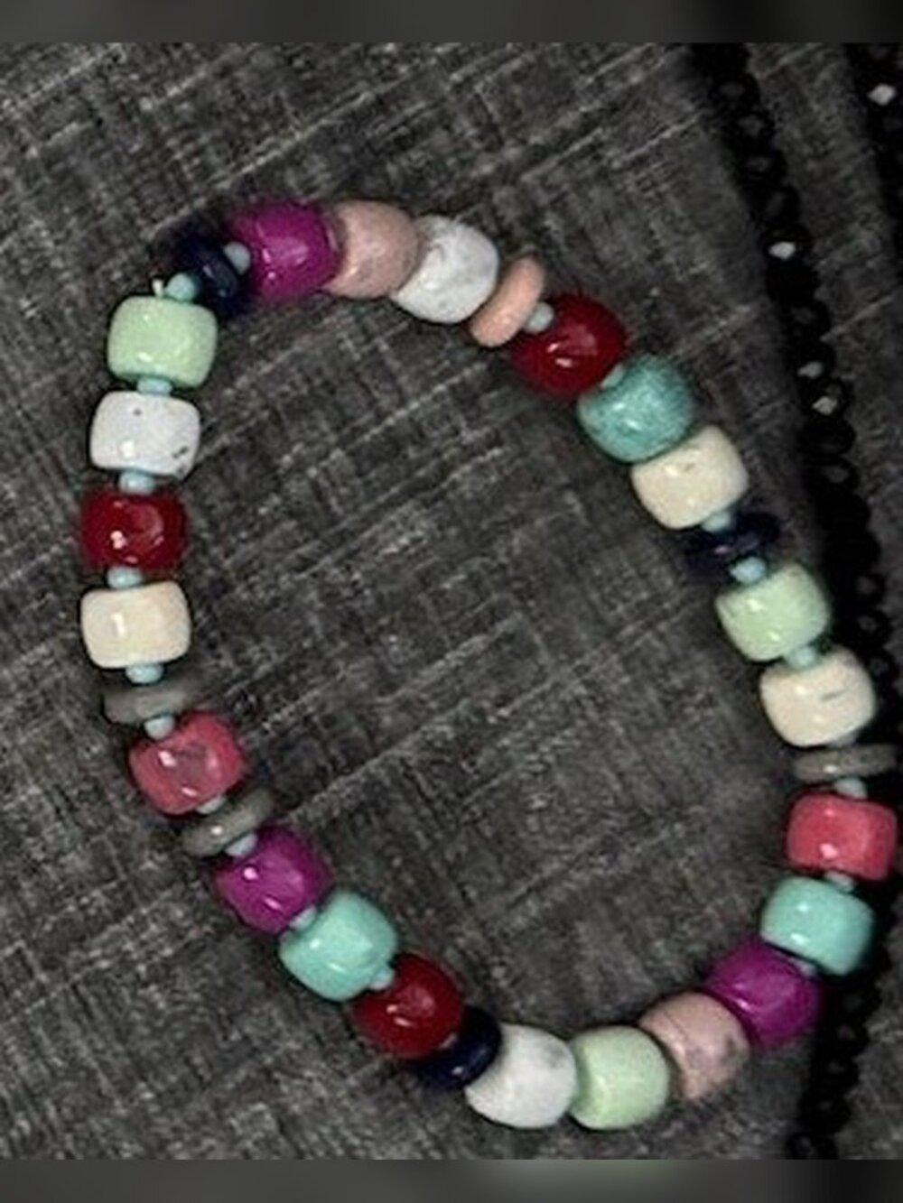 Multicolor Bead Stretch Bracelet